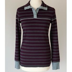 Knit pullover striped